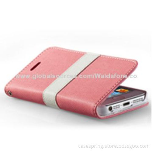 PU Leather/Rainbow Colored Cases for iPhone 6, Collision Color, OEM Orders Welcomed
